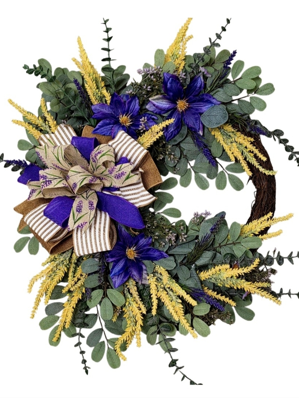 New Release! Purple Floral wreath